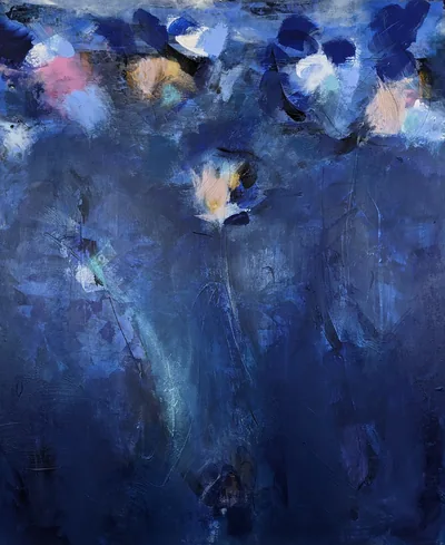 Out of Blue, Gemälde von Sabine Szotowski Salis