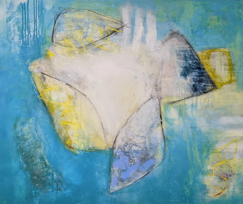 Turquoise, Gemälde von Sabine Szotowski Salis